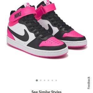 Nike Black and Pink High-Tops